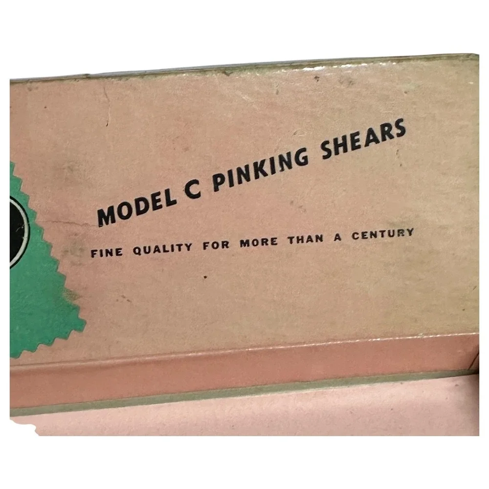 Vintage Wiss Pinking Shears Model CB7 Newark NJ USA Original Box Sewing‎ Tool